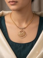 Micro Gold Polish Attiyal / Choker Necklace