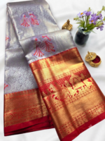 Tissue Kanchipuram Semi Silk Saree