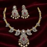 Stunning Diamond Short Necklace Set