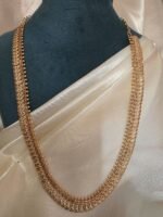 Traditional  Gold Polished Kasu Long Haram