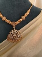 Micro Gold-Polished Textured Gundu Mala Attigai - Image 2