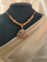 Micro Gold-Polished Textured Gundu Mala Attigai