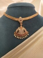 Micro Gold-Polished Amman Attigai with Pearl - Image 4