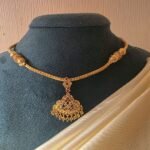 Wheat Chain Attigai with Filigree Side Gundu