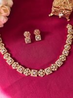 AD Stone Choker Necklace